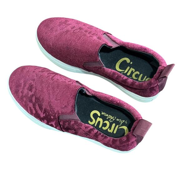 Women's Circus by Sam Edelman Cheetah Velvet Slip On Sneaker Shoes - Size 7.5 - Picture 5 of 9